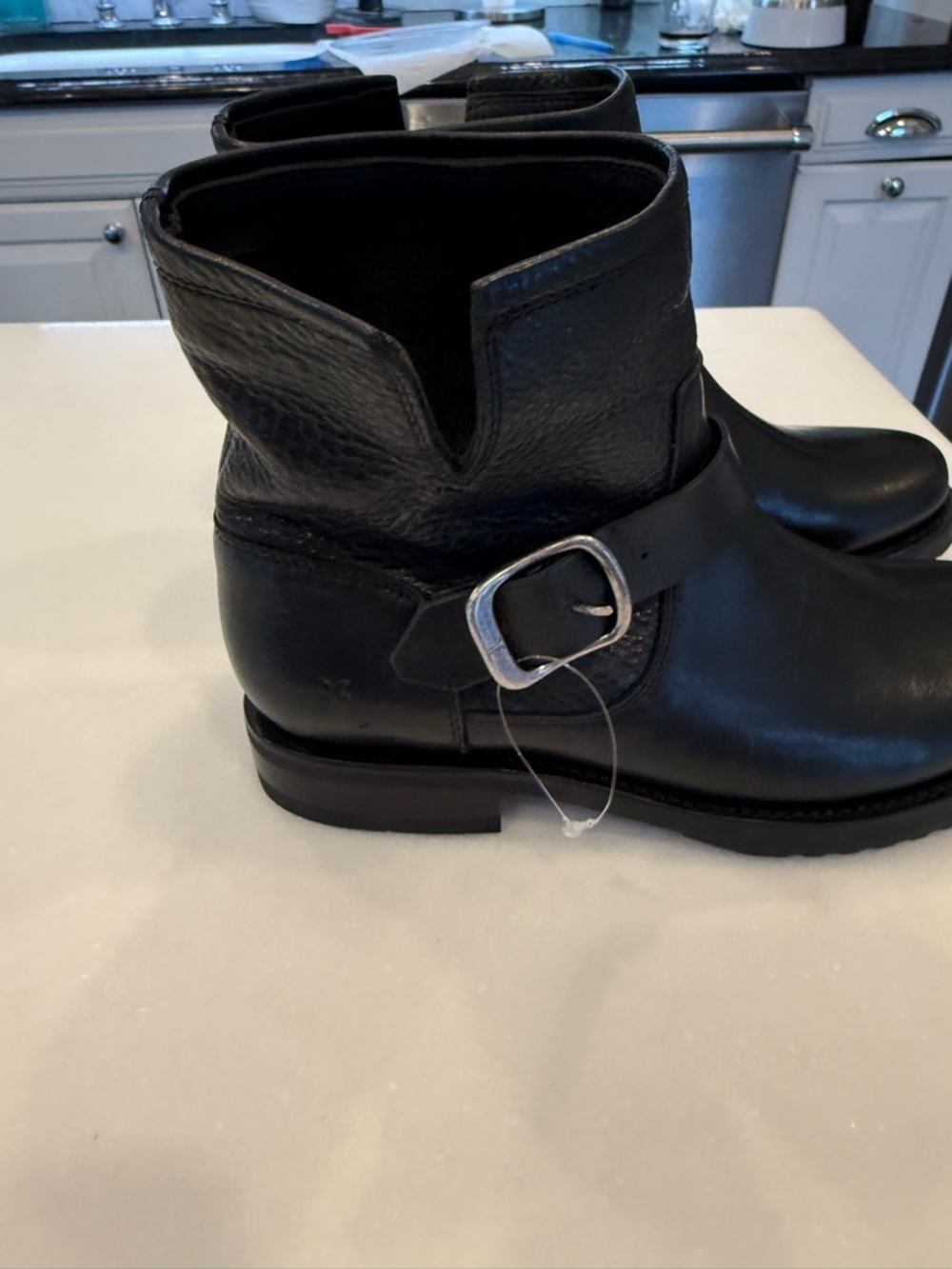FRYE “Veronica Bootie” Women’s Oiled Leather Boot Black  Size: 7.5 NEW - Picture 5 of 14